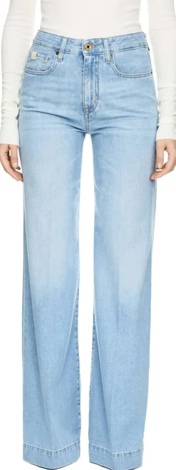 Wide-Leg Jeans 'Jackie' Hellblau