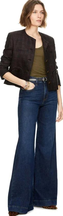 Wide-Leg Jeans 'Jackie' Mittelblau