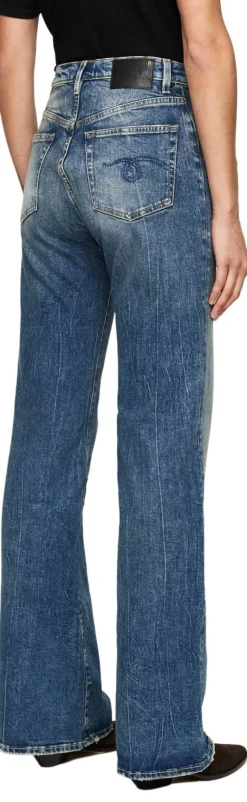 Wide-Leg-Jeans 'Jane' Blau