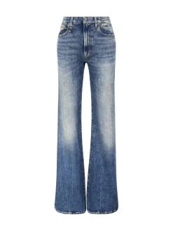 Wide-Leg-Jeans 'Jane' Blau