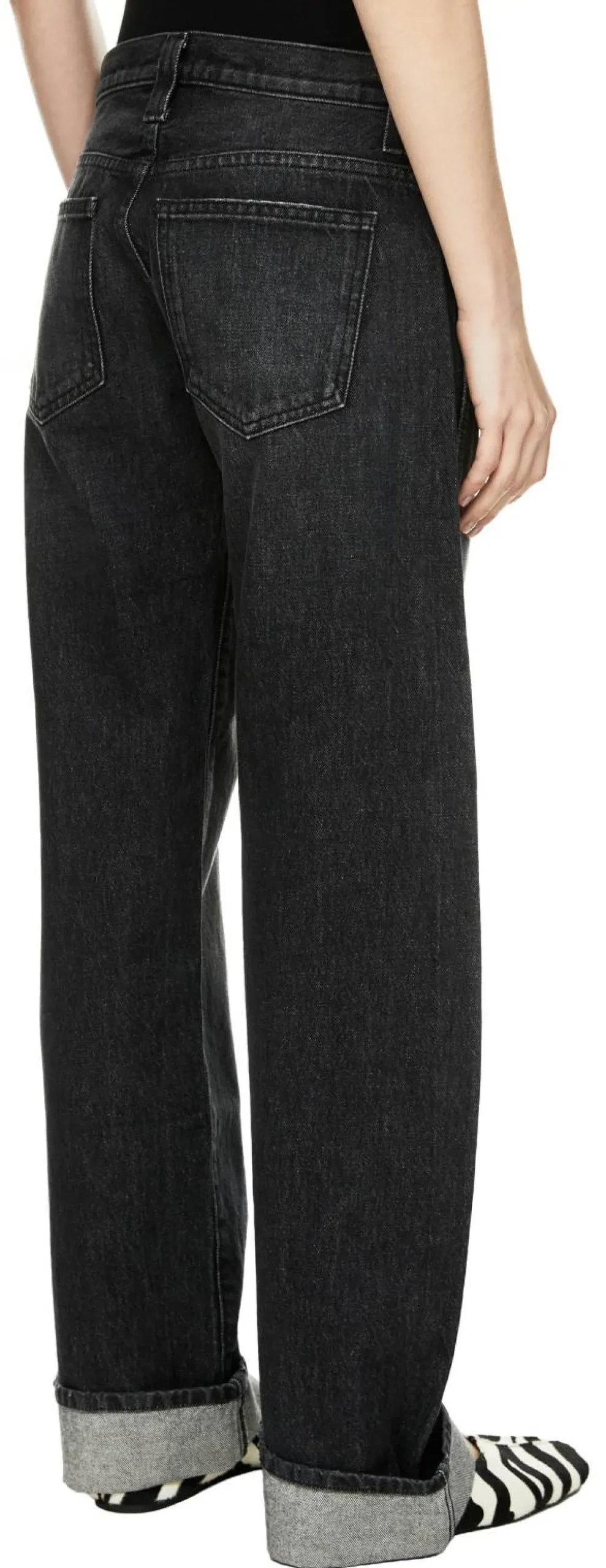 Wide-Leg Jeans 'Karo' Anthrazit