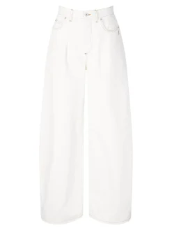 Wide-Leg Jeans 'Le De Nimes Ovalo' Crème