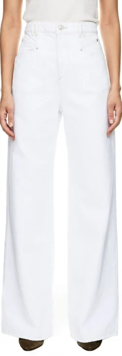 Wide-Leg Jeans 'Lemony' Weiß