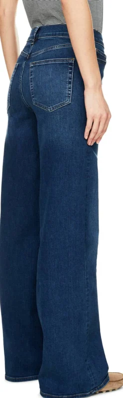 Wide-Leg Jeans 'Le Slim Palazzo' Mittelblau