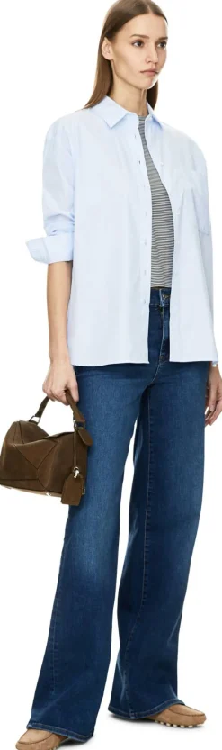 Wide-Leg Jeans 'Le Slim Palazzo' Mittelblau