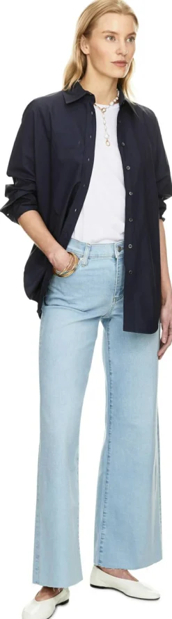 Wide-Leg Jeans 'Le Slim Palazzo' Hellblau