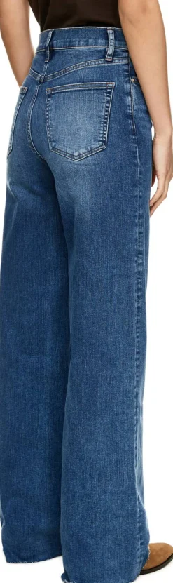Wide-Leg Jeans 'Le Slim Palazzo Long' Blau