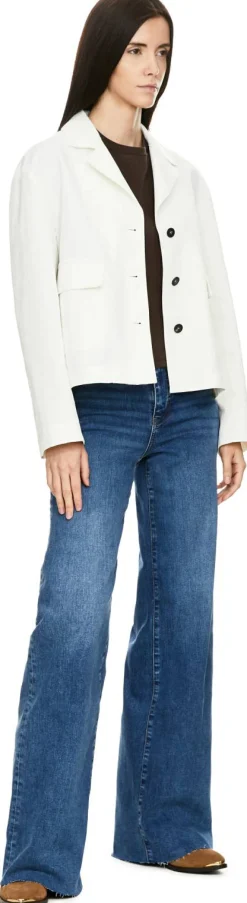 Wide-Leg Jeans 'Le Slim Palazzo Long' Blau