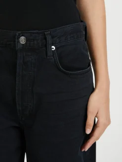 Wide-Leg Jeans 'Low Slung Baggy' Schwarz