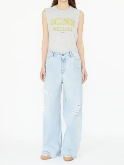Wide-Leg Jeans 'Melody' Hellblau