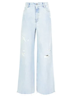 Wide-Leg Jeans 'Melody' Hellblau