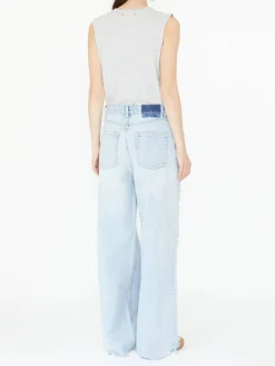 Wide-Leg Jeans 'Melody' Hellblau