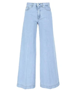 Wide-Leg-Jeans 'Nadia' Hellblau