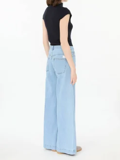 Wide-Leg-Jeans 'Nadia' Hellblau