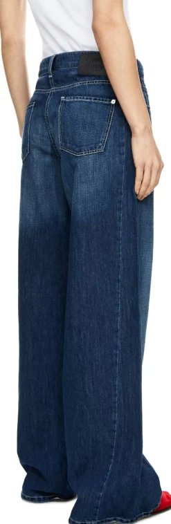 Wide-Leg Jeans 'Palazzo' Dunkelblau