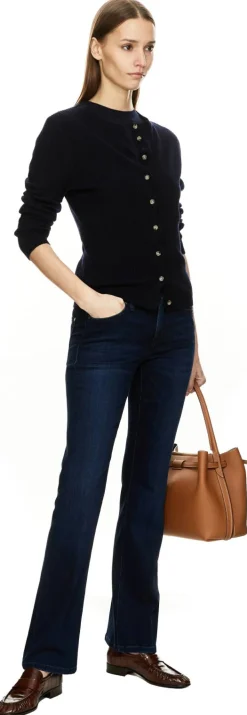 Wide-Leg Jeans 'Paris' Marineblau
