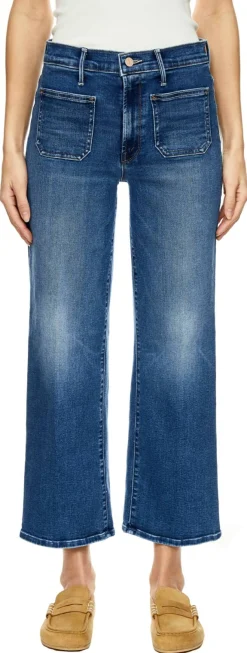 Wide-Leg Jeans 'Patch Pockt Maven Ankle' Blau
