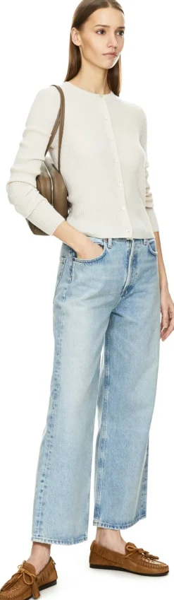 Wide-Leg Jeans 'Ren' Hellblau
