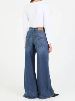 Wide-Leg Jeans 'Romance' Marineblau