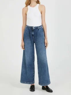Wide-Leg Jeans 'Stella Wide' Marineblau
