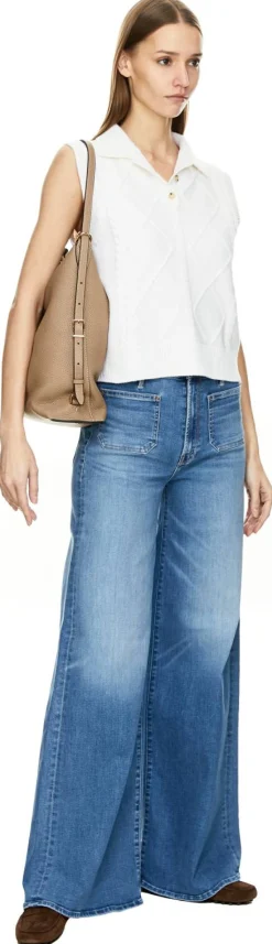Wide-Leg Jeans 'The Patch Pocket Undercover' Mittelblau