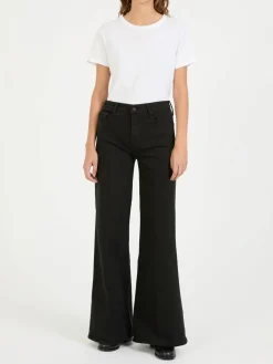 Wide-Leg Jeans 'The Twister Sneak' Schwarz