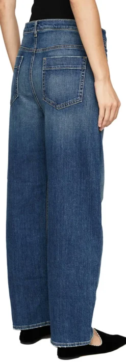 Wide-Leg Jeans 'Tribeca' Blau