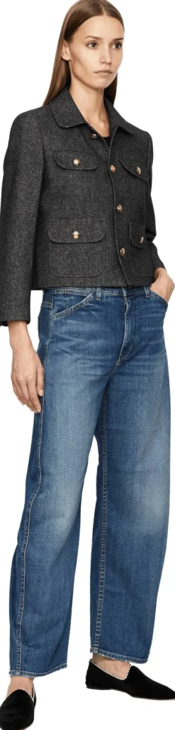 Wide-Leg Jeans 'Tribeca' Blau