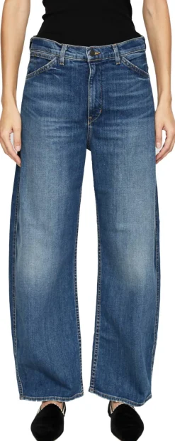 Wide-Leg Jeans 'Tribeca' Blau