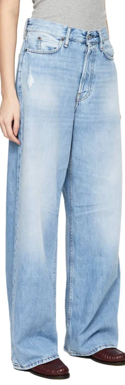 Wide-Leg Jeans 'Vintage' Hellblau