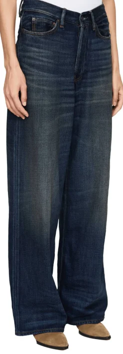 Wide-Leg-Jeans 'Yoyogi' Dunkelblau