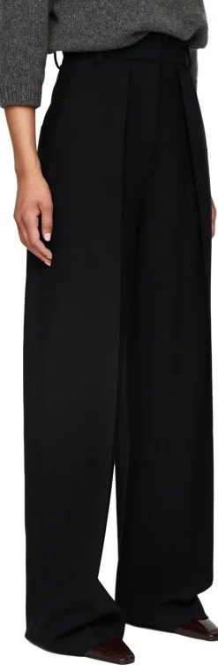 Wide-Leg Stoffhose 'Maris' Schwarz
