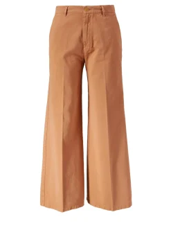 Wide-Leg Stoffhose Orange