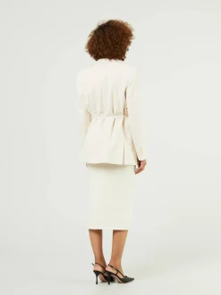 Woll-Blazer Crème
