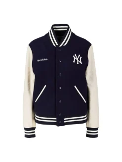 Wollbomberjacke 'Champions Varsity' Marineblau