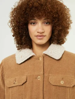 Woll-Cashmere-Cordjacke 'Pascoal' Beige