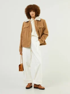 Woll-Cashmere-Cordjacke 'Pascoal' Beige