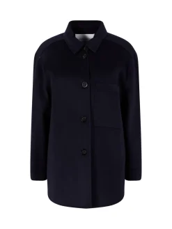 Woll-Cashmere-Hemd 'Zuleika' Navy