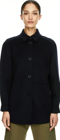 Woll-Cashmere-Hemd 'Zuleika' Navy