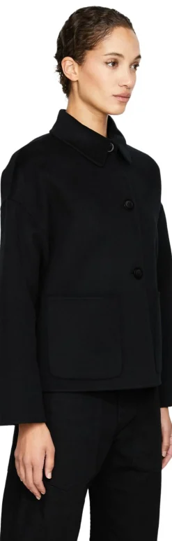 Woll-Cashmere-Jacke 'Davia' Nero