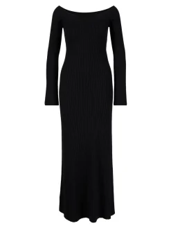 Woll-Cashmere-Kleid Dark Night Blue