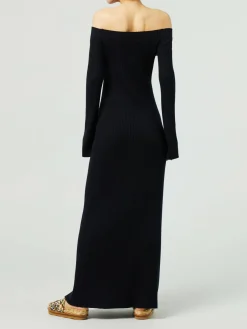 Woll-Cashmere-Kleid Dark Night Blue