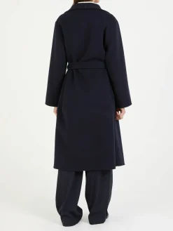 Woll-Cashmere-Mantel 'Hailey' Marineblau