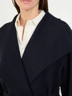 Woll-Cashmere-Mantel 'Hailey' Marineblau