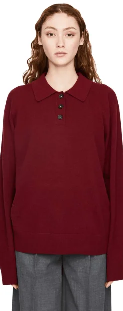 Woll-Cashmere-Pullover 'Como' Bordeaux