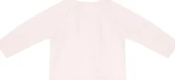 Woll-Cashmere-Pullover mit Kaninchen-Stickerei Rosé