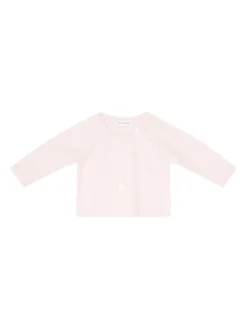 Woll-Cashmere-Pullover mit Kaninchen-Stickerei Rosé