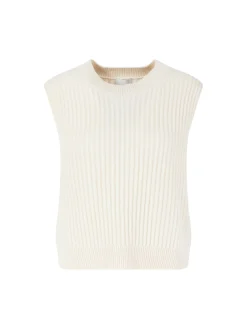 Woll-Cashmere-Pullunder Crème