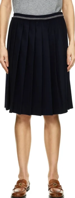 Woll-Cashmere-Rock Marineblau