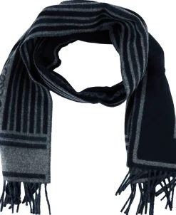 Woll-Cashmere-Schal Marineblau